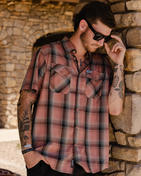 KOKOMO BAMBOO SHORT SLEEVE BUTTON UP - MENS